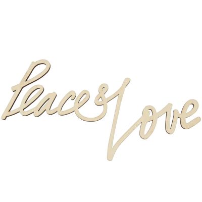 Holzschriftzug magnetisch "Peace & Love" 28x14cm Holzschriftzug magnetisch "Peace & Love" 28x14cm von Rico Design
