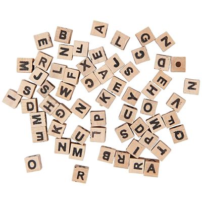 Holzwürfel Buchstaben kantig natur ca. 60 Stück Holzwürfel Buchstaben kantig natur ca. 60 Stück von Rico Design