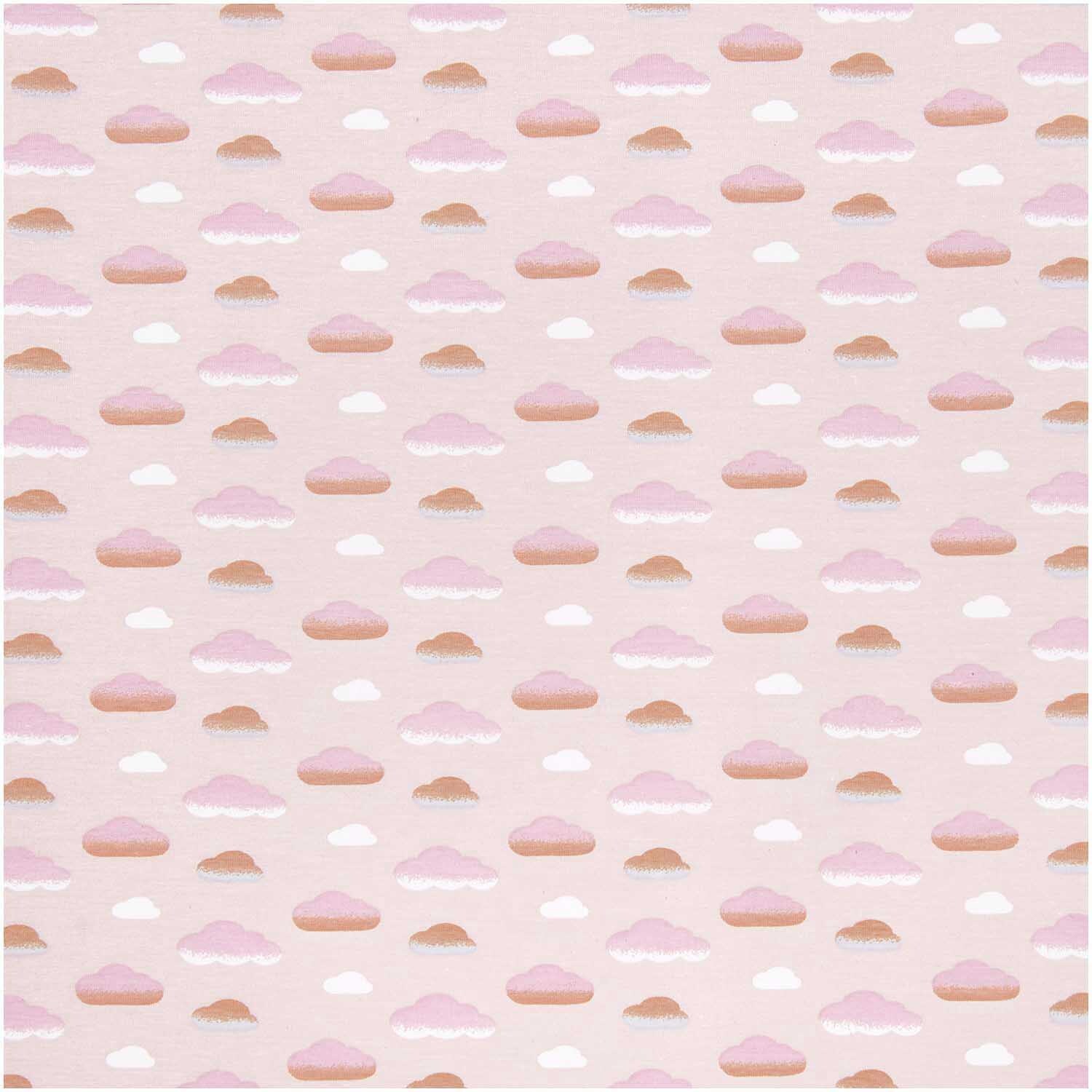 Jerseystoff Happy Baby Wolken rosa 72x100cm Jerseystoff Happy Baby Wolken rosa 72x100cm von Rico Design