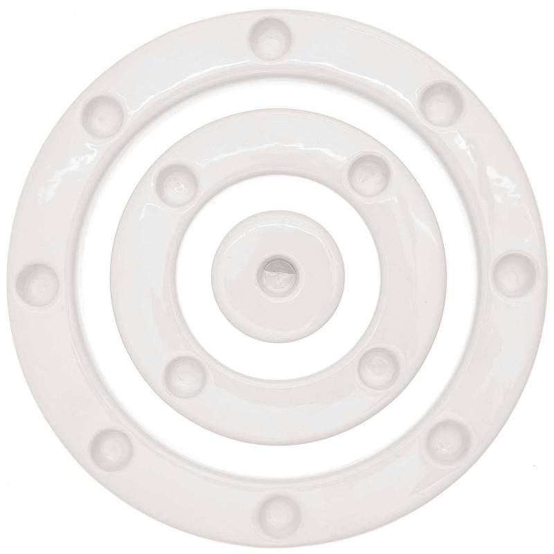 Keramik Kerzenringe weiß von Rico Design