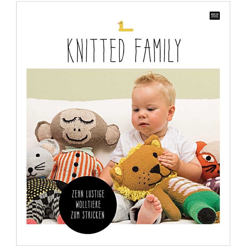 Knitted Family - 10 lustige Tiere zum Stricken von Rico Design