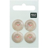 Knopf beige 1,7cm strukturiert Knopf beige 1,7cm strukturiert von Rico Design