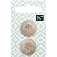Knopf beige 2,2cm strukturiert Knopf beige 2,2cm strukturiert von Rico Design