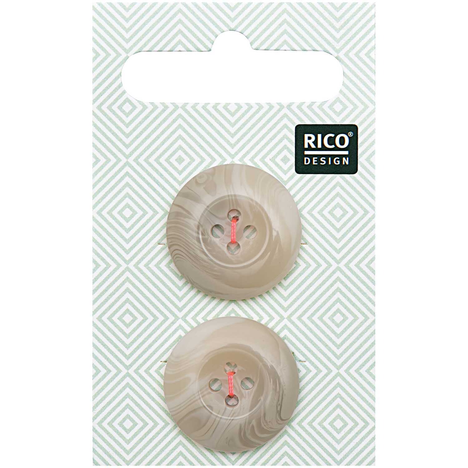 Knopf beige 2,2cm strukturiert Knopf beige 2,2cm strukturiert von Rico Design