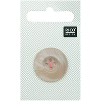 Knopf beige 2,5cm strukturiert von Rico Design