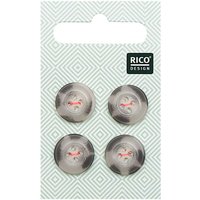 Knopf beige-grau 1,5cm strukturiert Knopf beige-grau 1,5cm strukturiert von Rico Design