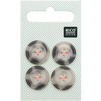 Knopf beige-grau 1,7cm strukturiert Knopf beige-grau 1,7cm strukturiert von Rico Design