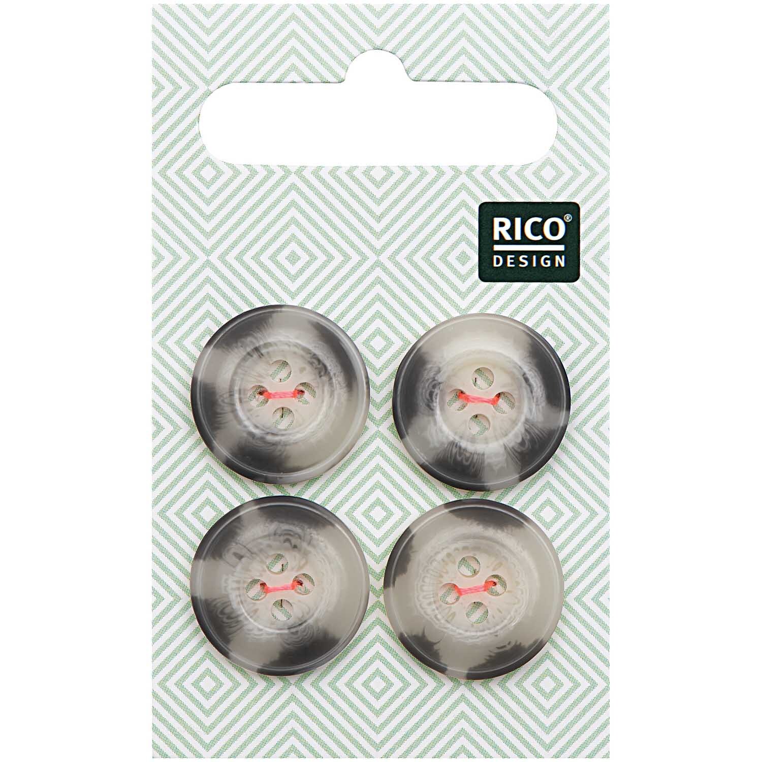 Knopf beige-grau 1,7cm strukturiert Knopf beige-grau 1,7cm strukturiert von Rico Design