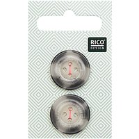 Knopf beige-grau 2,2cm strukturiert Knopf beige-grau 2,2cm strukturiert von Rico Design