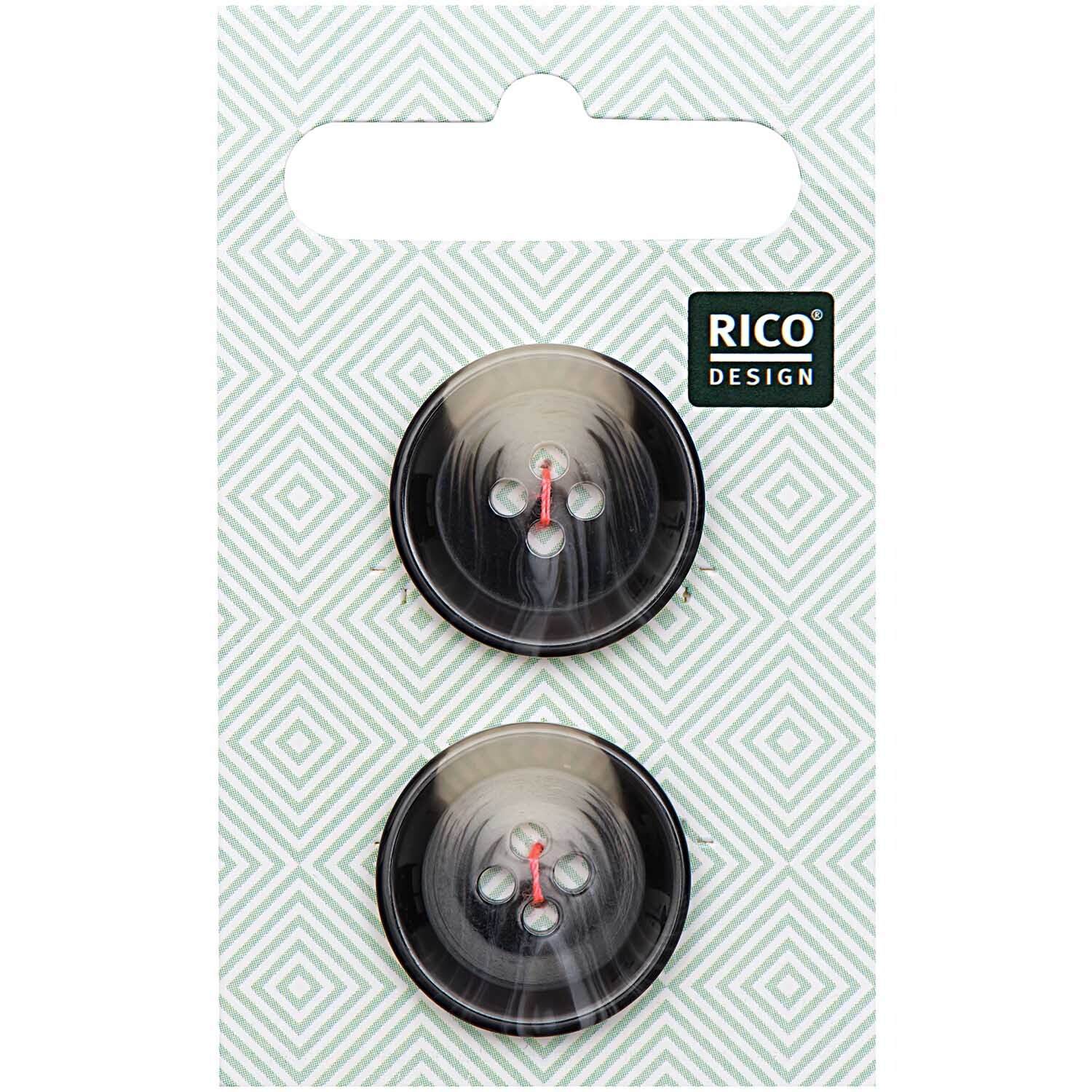 Knopf grau 2,2cm strukturiert Knopf grau 2,2cm strukturiert von Rico Design
