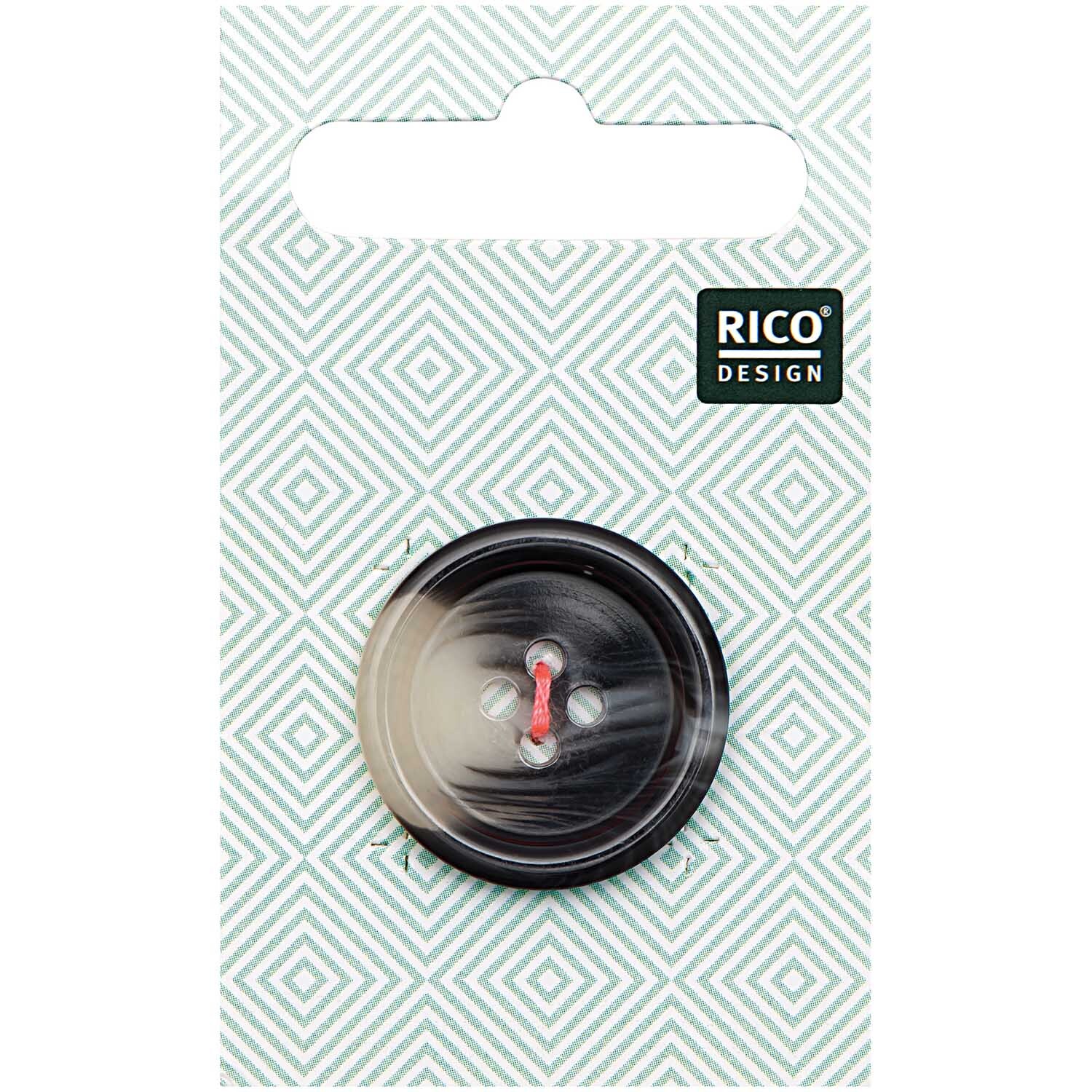 Knopf grau 2,5cm strukturiert Knopf grau 2,5cm strukturiert von Rico Design