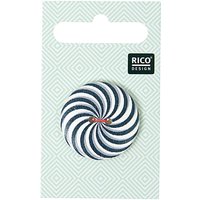Knopf mit Farbstrudel schwarz 3cm Knopf mit Farbstrudel schwarz 3cm von Rico Design