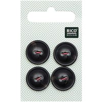 Knopf schwarz 1,7cm Knopf schwarz 1,7cm von Rico Design