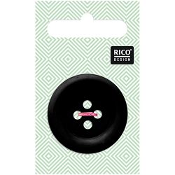 Knopf schwarz matt 3,4cm von Rico Design