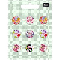 Knopfmix perlmutt Floral Nr.1 1,5cm 9 Stück von Rico Design