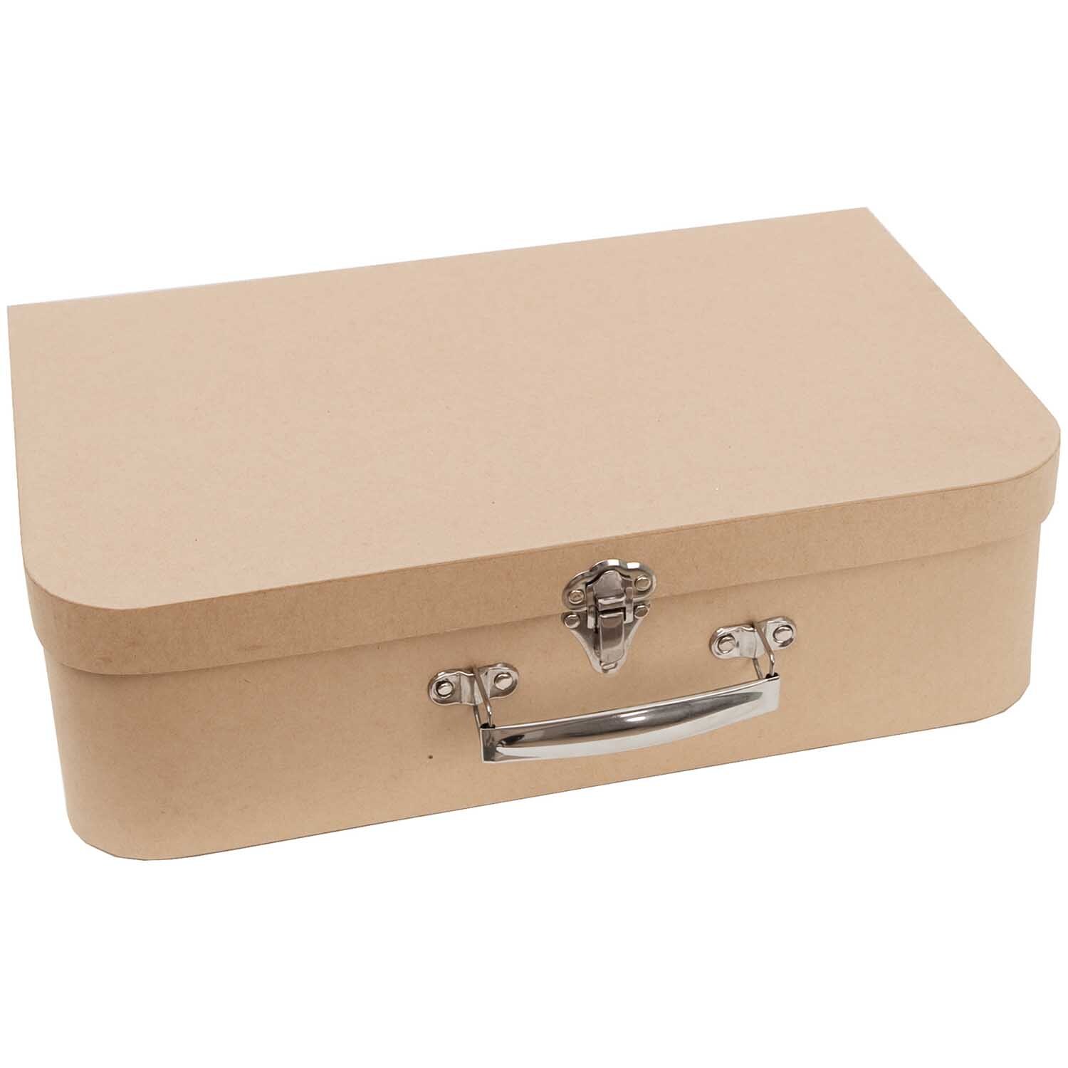 Koffer natur 35x10x22,4cm Pappe von Rico Design