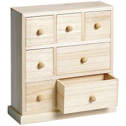 Rico Design Kommode mit 7 Fächern 24,5x23x8,5cm Rico Design Kommode mit 7 Fächern 24,5x23x8,5cm von Rico Design