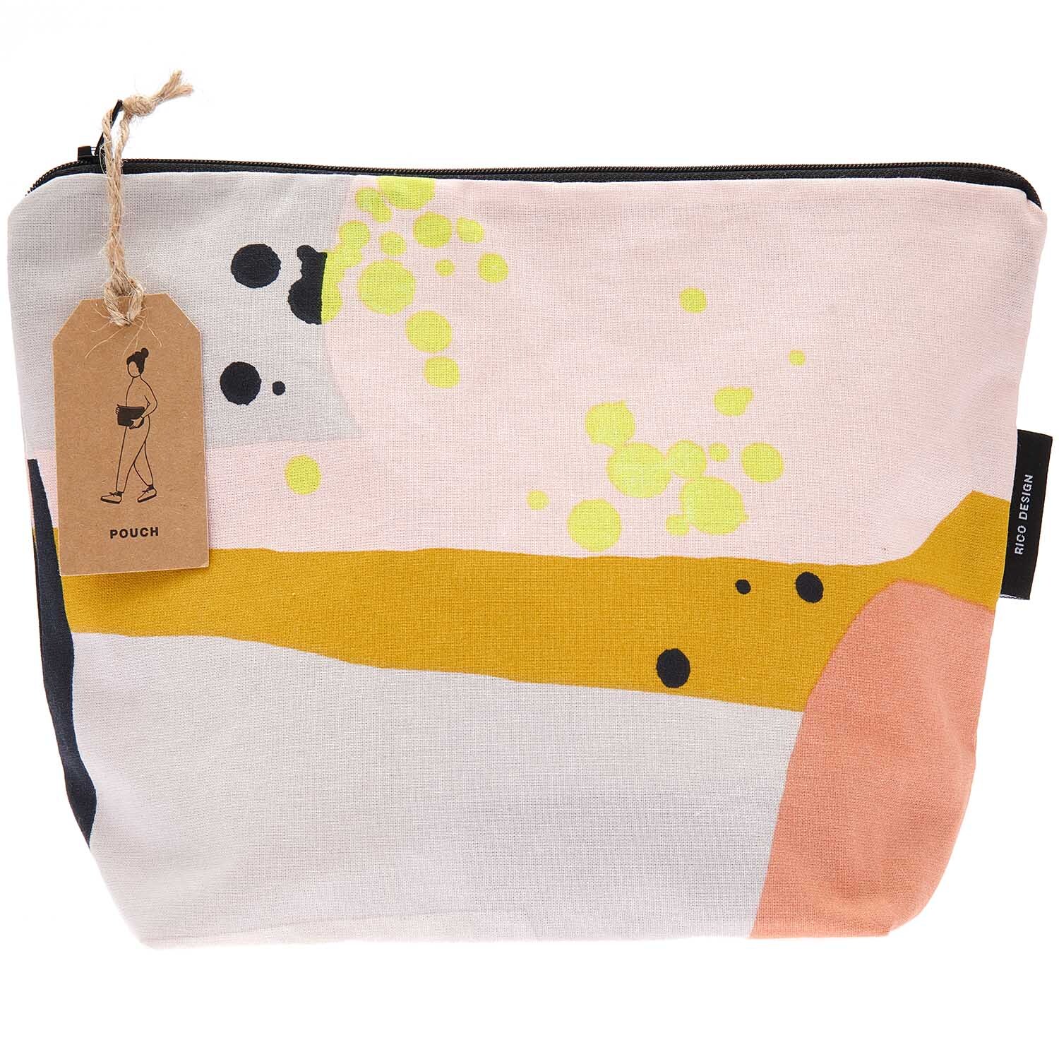 Rico Design Kosmetiktasche Okina Hana grafischer Print 28x21x9cm von Rico Design