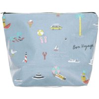 Kosmetiktasche Travel the World blau 28x21x9cm Kosmetiktasche Travel the World blau 28x21x9cm von Rico Design