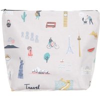 Rico Design Kosmetiktasche Travel the World flieder 28x21x9cm von Rico Design
