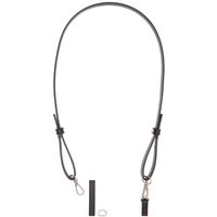 Kunstleder Schulterriemen mit Karabinern lang schwarz-silber 12x1085mm Kunstleder Schulterriemen mit Karabinern lang schwarz-silber 12x1085mm von Rico Design
