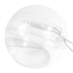 Kunststoffkugel mit kleinem Loch klar von Rico Design