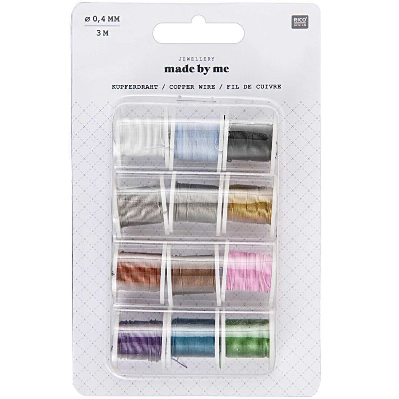 Rico Design Kupferdraht Set 0,4mm 3m 12 Spulen Rico Design Kupferdraht Set 0,4mm 3m 12 Spulen von Rico Design