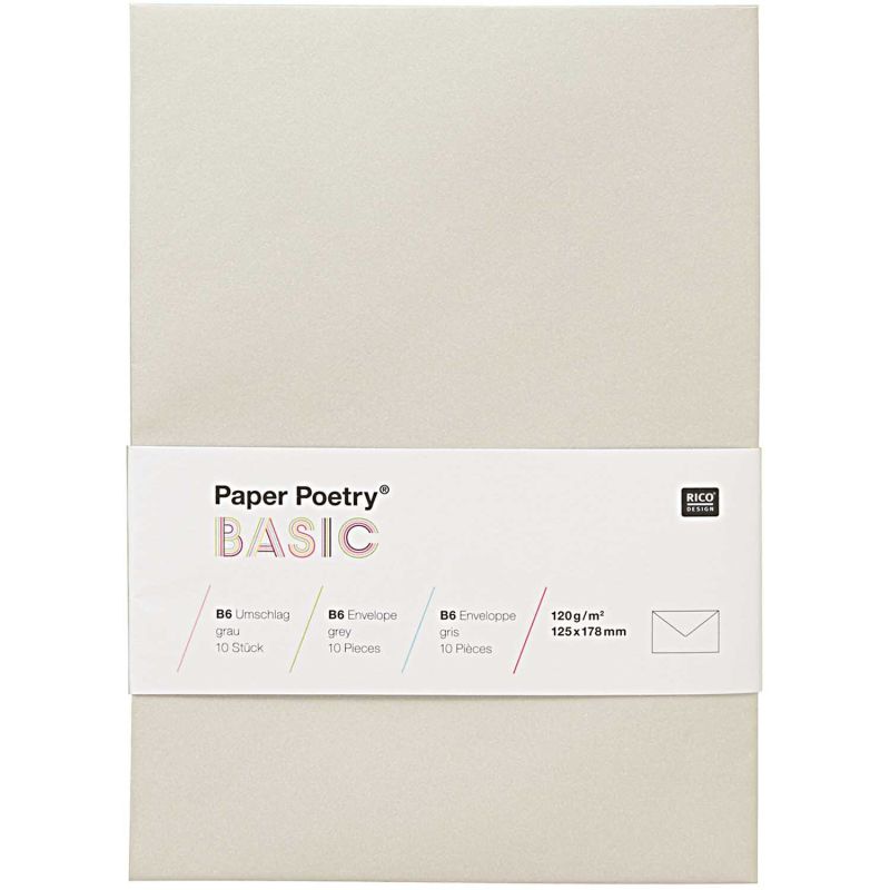 Kuvert Basic B6 10 Stück von Rico Design