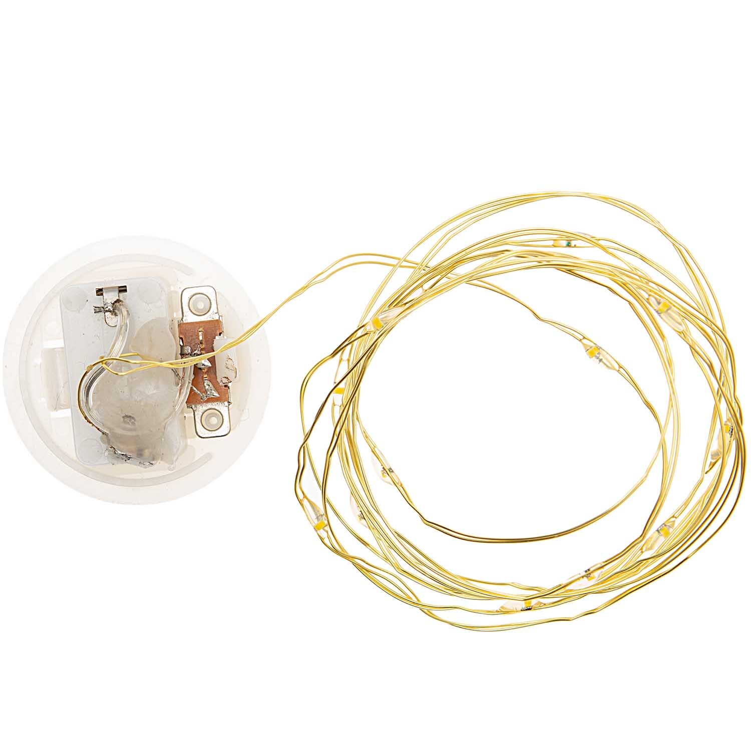 LED-Lichterkette für Dekohaube gold 1,50m 15 Lichter LED-Lichterkette für Dekohaube gold 1,50m 15 Lichter von Rico Design