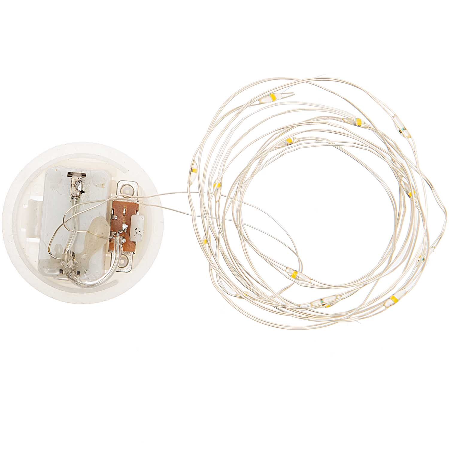 LED-Lichterkette für Dekohaube silber 1,50m 15 Lichter LED-Lichterkette für Dekohaube silber 1,50m 15 Lichter von Rico Design