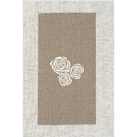 Leinenband bedruckt Rosen 11-fädig 30cm von Rico Design