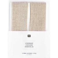 Leinenband natur 11-fädig 2x 4x110cm von Rico Design