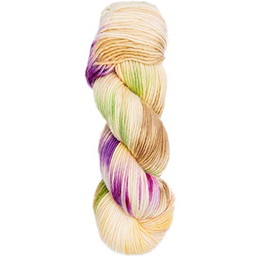 Rico Design Luxury Hand-Dyed Happiness chunky Farbe 04, dicke Merinowolle handgefärbt mit Farbverlauf zum Stricken oder Häkeln von Rico Design