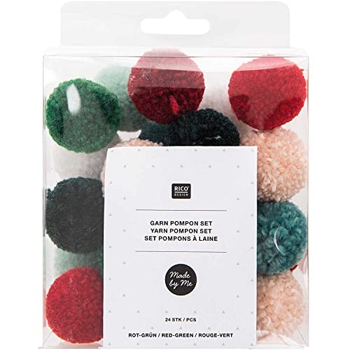 Garnpompon Jolly Xmas Klassik: 24 Pompons von Rico Design
