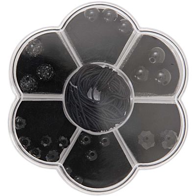Makramee-Glasschliffset schwarz Makramee-Glasschliffset schwarz von Rico Design