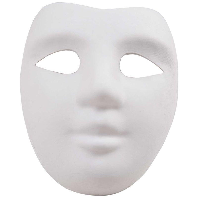 Maske Gesicht weiß 18x22cm Maske Gesicht weiß 18x22cm von Rico Design