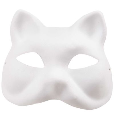 Rico Design Maske Katzengesicht weiß 18x17cm Rico Design Maske Katzengesicht weiß 18x17cm von Rico Design