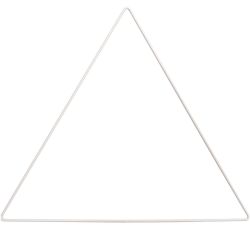 Metallring Dreieck weiß von Rico Design