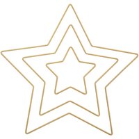 Metallring Stern gold von Rico Design