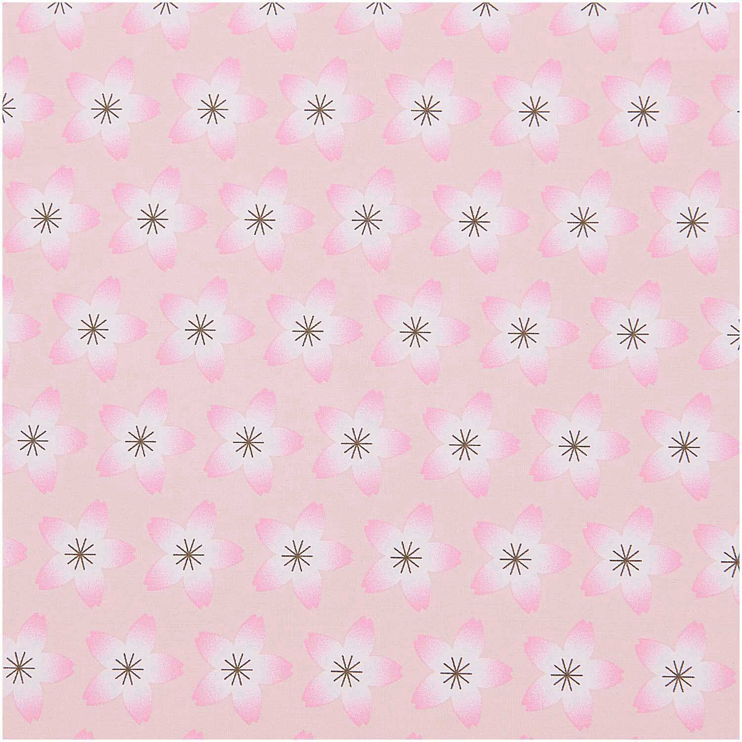 Meterware Baumwoll-Popelin rosa Kirschblüten Meterware Baumwoll-Popelin rosa Kirschblüten von Rico Design