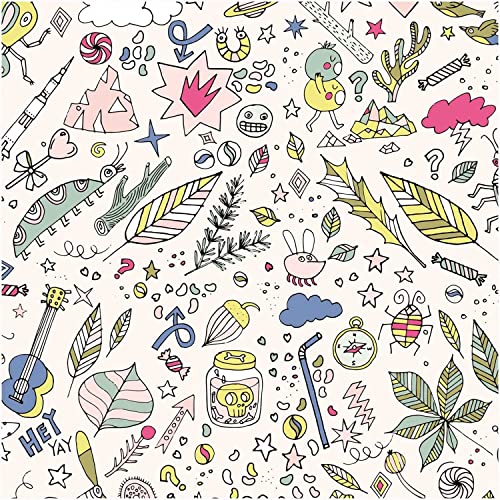 Rico Design | Meterware Druckstoff Insekten Puder-neon 140cm beschichtet von Rico Design