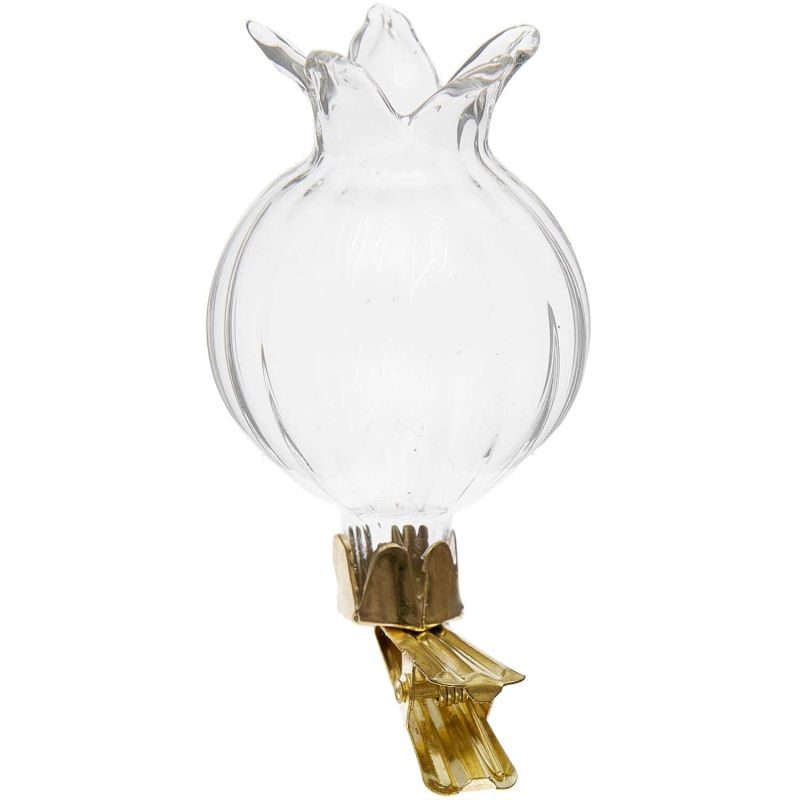 Mini Clip-Vase Blüte rund 4x7,2cm Mini Clip-Vase Blüte rund 4x7,2cm von Rico Design