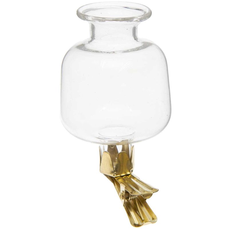 Mini Clip-Vase mit abgerundeten Kanten 4x7,5cm Mini Clip-Vase mit abgerundeten Kanten 4x7,5cm von Rico Design