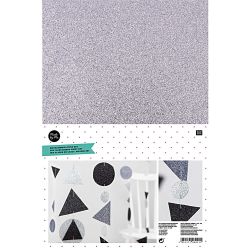 Moosgummi schwarz-weiß 2mm 20x30cm 10 Platten von Rico Design