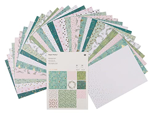Rico Design Motivpapier Block Classical Christmas - Basteln - 22g, 30 Blätter, 20.9 x 29.3 cm, Weiß Rico Design Motivpapier Block Classical Christmas - Basteln - 22g, 30 Blätter, 20.9 x 29.3 cm, Weiß von Rico Design