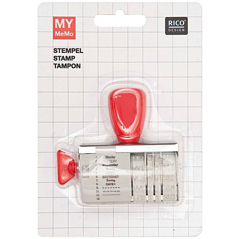 My Memo Datumsstempel Today 8x8cm von Rico Design