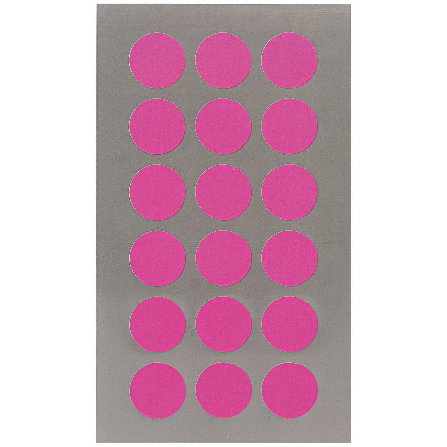Rico Design Office Sticker Punkte 15mm 4 Bogen Neonpink von Rico Design