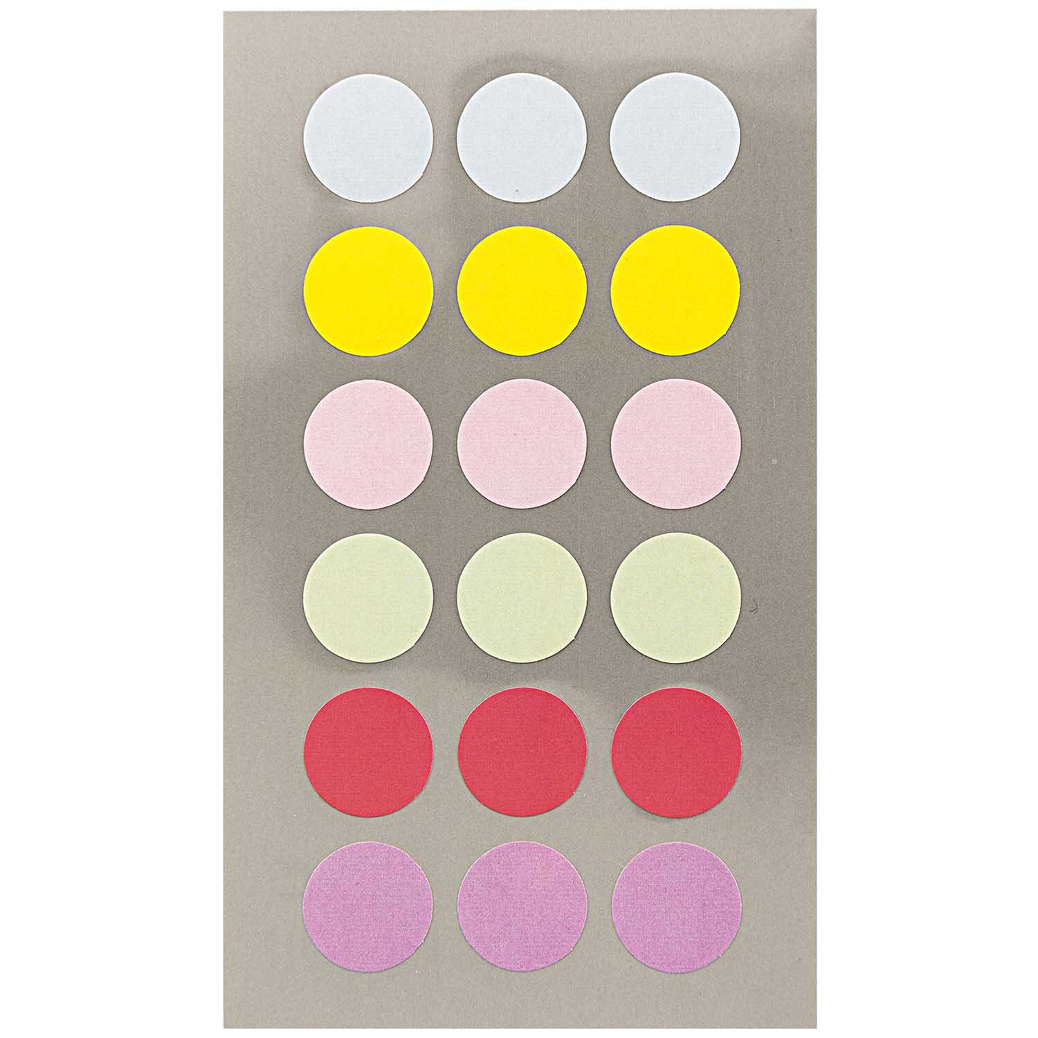 Rico Design Paper Poetry Office Sticker Punkte 15mm 4 Bogen Pastell von Rico Design