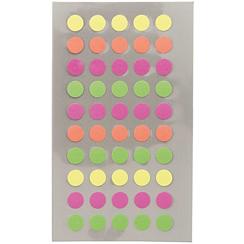 Rico Design Office Sticker Punkte 8mm 4 Bogen neonmix Rico Design Office Sticker Punkte 8mm 4 Bogen neonmix von Rico Design