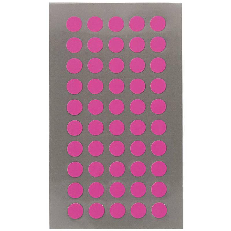 Rico Design Paper Poetry Office Sticker Punkte 8mm 4 Bogen Neonpink von Rico Design